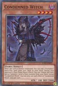 Condemned Witch - Egyptian God Deck: Obelisk the Tormentor - YuGiOh card