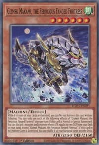 Gizmek Makami, the Ferocious Fanged Fortress - Egyptian God Deck: Obelisk the Tormentor - YuGiOh card