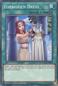 Forbidden Dress - Egyptian God Deck: Obelisk the Tormentor - YuGiOh card