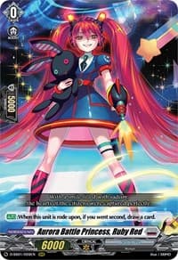 Aurora Battle Princess, Ruby Red - D-SS01: Festival Collection 2021 - Cardfight Vanguard card