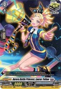 Aurora Battle Princess, Lourus Yellow - D-SS01: Festival Collection 2021 - Cardfight Vanguard card