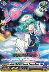 Aurora Battle Princess, Treuse Green - D-SS01: Festival Collection 2021 - Cardfight Vanguard card