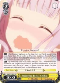 Supreme Bliss, Chika - Kaguya-sama: Love is War - Weiss Schwarz card