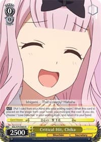 Critical Hit, Chika - Kaguya-sama: Love is War - Weiss Schwarz card