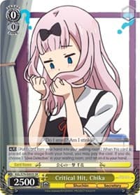 Critical Hit, Chika (SR) - Kaguya-sama: Love is War - Weiss Schwarz card