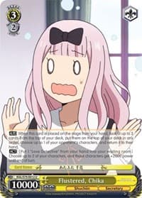 Flustered, Chika - Kaguya-sama: Love is War - Weiss Schwarz card