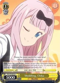 Meddling, Chika - Kaguya-sama: Love is War - Weiss Schwarz card