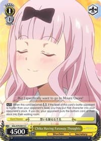 Chika Having Faraway Thoughts - Kaguya-sama: Love is War - Weiss Schwarz card
