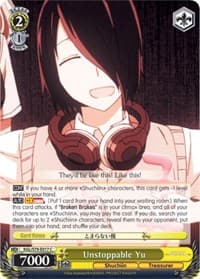 Unstoppable Yu - Kaguya-sama: Love is War - Weiss Schwarz card