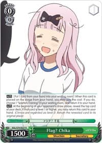 Flag? Chika - Kaguya-sama: Love is War - Weiss Schwarz card