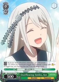 Overflowing Smiles, Kei - Kaguya-sama: Love is War - Weiss Schwarz card