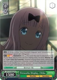 Fireworks Display, Chika (SR) - Kaguya-sama: Love is War - Weiss Schwarz card