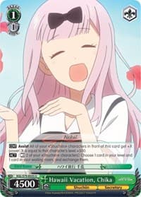 Hawaii Vacation, Chika - Kaguya-sama: Love is War - Weiss Schwarz card