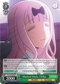 Marked Deck, Chika - Kaguya-sama: Love is War - Weiss Schwarz card