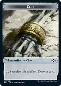 Clue (015) // Timeless Dragon Double-Sided Token - Modern Horizons 2 - Magic: The Gathering card