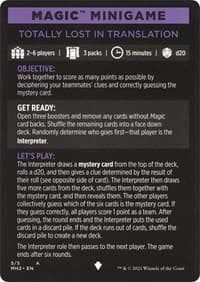 Magic Minigame: Totally Lost in Translation - Modern Horizons 2 - Magic: The Gathering card