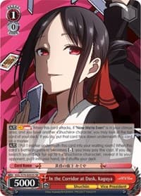 In the Corridor at Dusk, Kaguya (SR) - Kaguya-sama: Love is War - Weiss Schwarz card