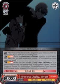 Fireworks Display, Miyuki (SR) - Kaguya-sama: Love is War - Weiss Schwarz card