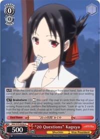 "20 Questions" Kaguya - Kaguya-sama: Love is War - Weiss Schwarz card
