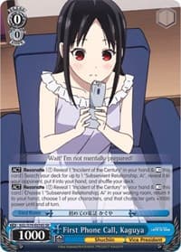 First Phone Call, Kaguya (SR) - Kaguya-sama: Love is War - Weiss Schwarz card