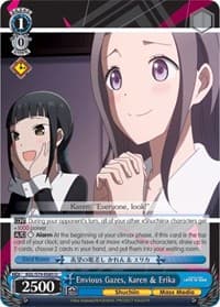 Envious Gazes, Karen & Erika - Kaguya-sama: Love is War - Weiss Schwarz card