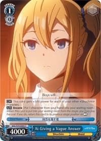 Ai Giving a Vague Answer - Kaguya-sama: Love is War - Weiss Schwarz card