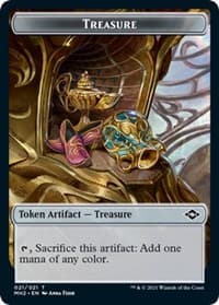 Treasure (021) // Beast Double-Sided Token - Modern Horizons 2 - Magic: The Gathering card
