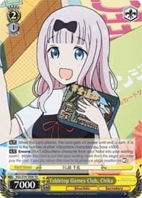 Tabletop Games Club, Chika - Kaguya-sama: Love is War - Weiss Schwarz card