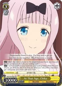 At That Age, Chika - Kaguya-sama: Love is War - Weiss Schwarz card