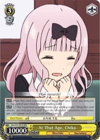 At That Age, Chika (RRR) - Kaguya-sama: Love is War - Weiss Schwarz card