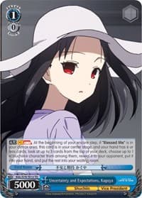 Uncertainty and Expectations, Kaguya - Kaguya-sama: Love is War - Weiss Schwarz card