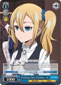 Picking Out Clothes, Ai - Kaguya-sama: Love is War - Weiss Schwarz card
