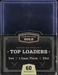 3"X4" Clear Toploaders 60 Points (25-Count) - Cardboard Gold Toploaders - Collectible Storage card
