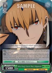Wise King's Secret Plan, Gilgamesh - Fate/Grand Order Absolute Demonic Front: Babylonia - Weiss Schwarz card