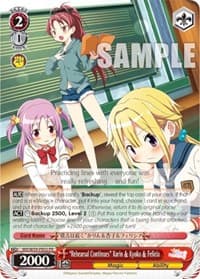 "Rehearsal Continues" Karin & Kyoko & Felicia - Magia Record: Puella Magi Madoka Magica [Side Story] (Mobile) - Weiss Schwarz card
