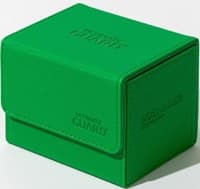 SideWinder XenoSkin 100+ Monocolor Deck Case - Green - Ultimate Guard Deck Boxes - Deck Boxes card