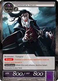 Bloodthirst Baron - The War of Valhalla - Force of Will card