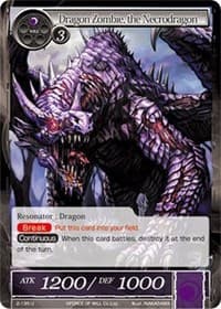 Dragon Zombie, the Necrodragon - The War of Valhalla - Force of Will card