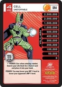 Cell - Unstoppable (Rainbow Parallel Foil) - Panini: Perfection - Dragon Ball Z TCG card