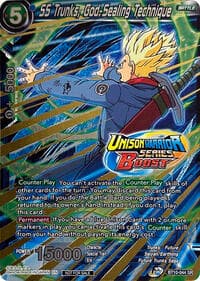 SS Trunks, God-Sealing Technique (Event Pack 08) - Tournament Promotion Cards - Dragon Ball Super: Masters card