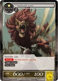 Pouncing Lion - The War of Valhalla - Force of Will card