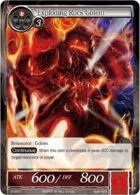 Exploding Rock Golem - The War of Valhalla - Force of Will card