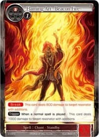 Flaming Art -Beacon Fire- - The War of Valhalla - Force of Will card
