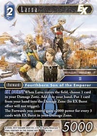 Larsa EX - Opus XIV: Crystal Abyss - Final Fantasy TCG card
