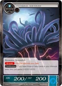 Predator Anemone - The War of Valhalla - Force of Will card