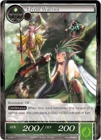 Elvish Warrior - The War of Valhalla - Force of Will card