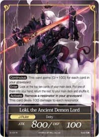 Garmheld, the King of the Dead // Loki, the Ancient Demon Lord - The War of Valhalla - Force of Will card