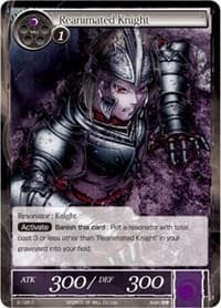 Reanimated Knight - The War of Valhalla - Force of Will card
