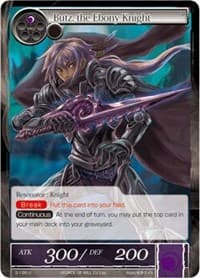 Butz, the Ebony Knight - The War of Valhalla - Force of Will card