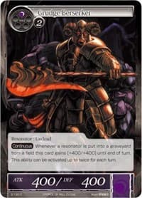 Grudge Berserker - The War of Valhalla - Force of Will card